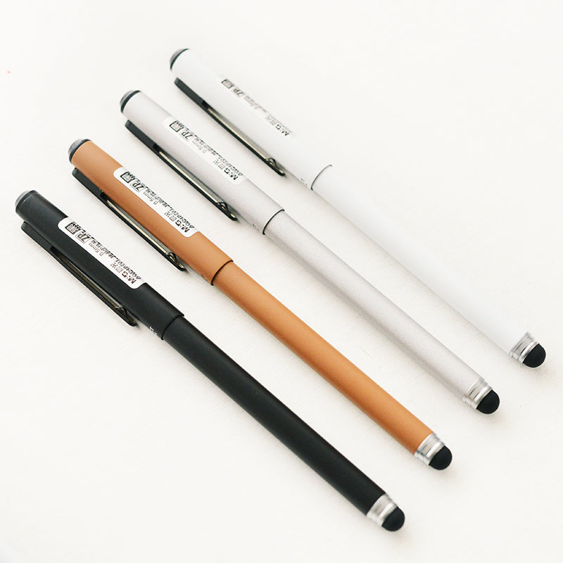 قلم جل معدني وقلم لمس سعوي - أسود - 0.5 مم - رقم: 48701-1 قطعة