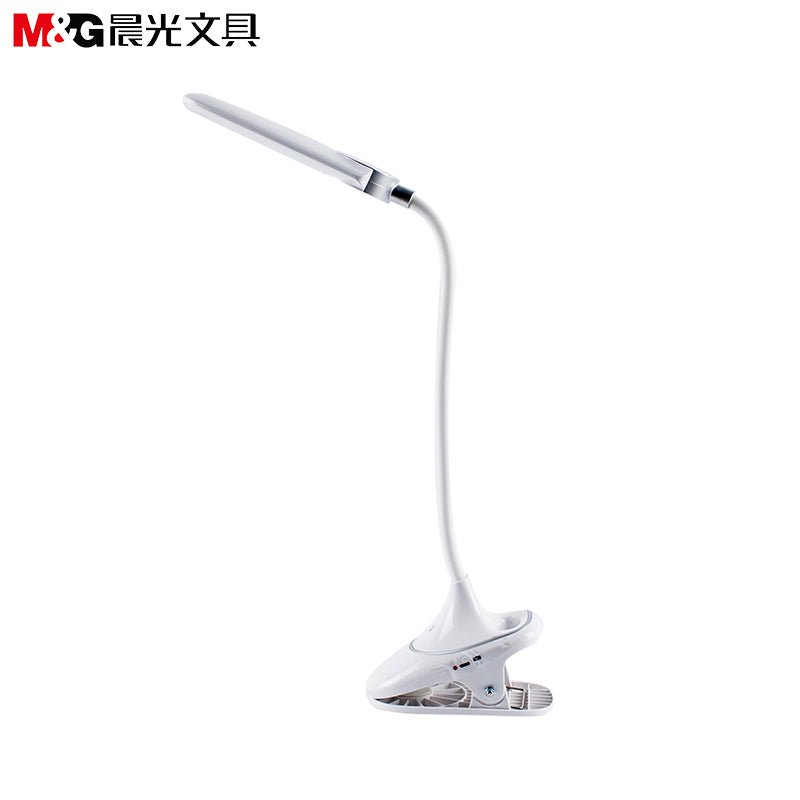 مصباح مكتبي صغير قابل لإعادة الشحن بتقنية LED من M&amp;G مزود بمشابك تثبيت - رقم: AEA98533
