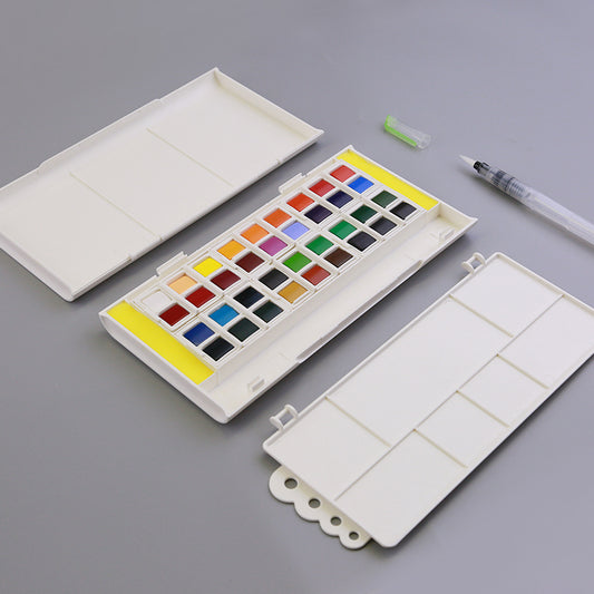 M&G Pack of 36 small color square solid watercolor paint - No:97677