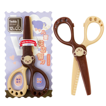 M&G Teddy Bear Scissors 12.5cm for kids - No:QSS91476 - 1pcs