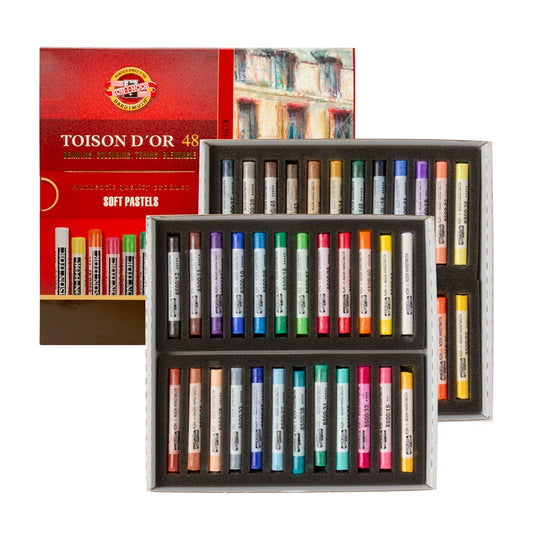 KOH-I-NOOR Set Of Half Soft Pastels Toison D'or - 48 Colours