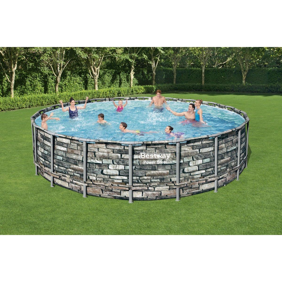 Bestway Power Steel Round Above Ground Pool Of Steel 610x132 Cm - No:56883
