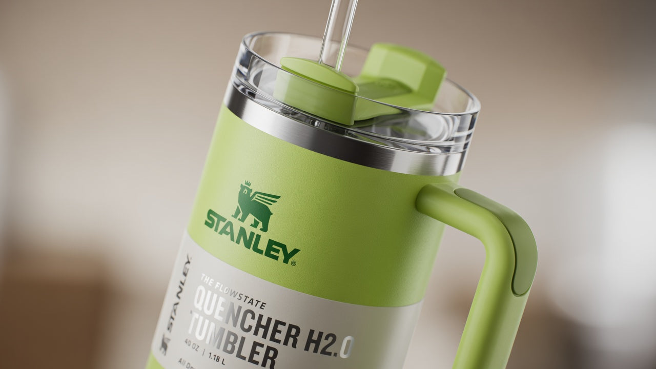 Stanley Stainless Steel Mug, (1200ml) Stainless Steel Mug with Straw and Handle, Insulated Mug with Lid Travel Mug, Stainless Steel Coffee Mug for Hot Iced Drinks