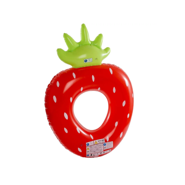 مرتبة هوائية من جيلونج مع شبكة للنوم بتصميم الفراولة، 167 × 113 سم - رقم: 32001