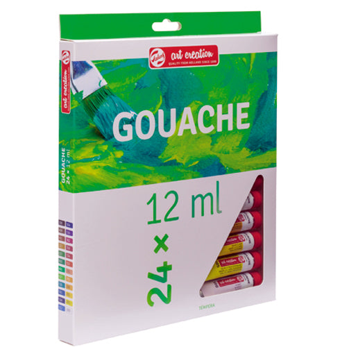 مجموعة ألوان غواش من تالينز آرت كرييشن - 24 لونًا - 12 مل