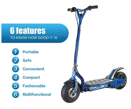 UberScoot 300W 36V Stand Up Electric Scooter with Seat - No: ES03-300W