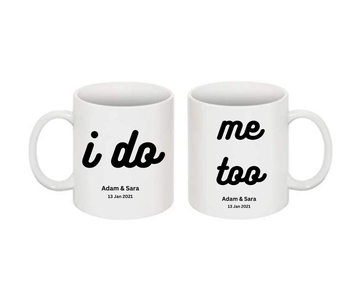 I Do, Me Too Mug Set