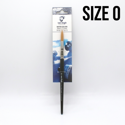 Van Gogh round brush No.191 size 0 studio packshot with size label
