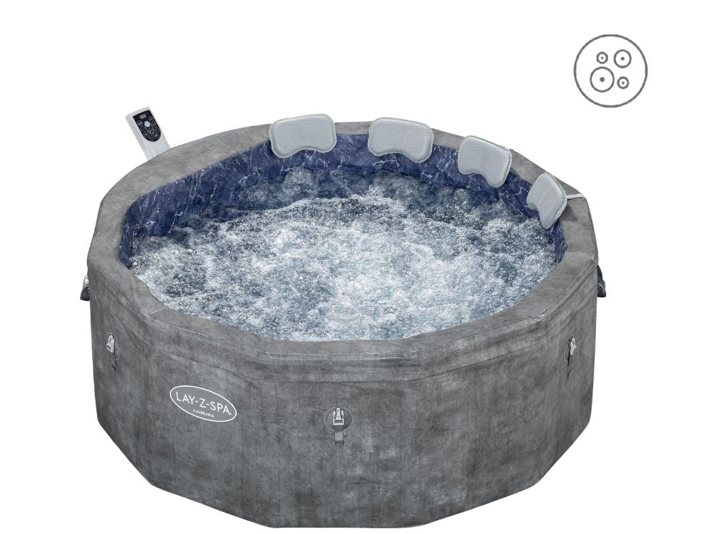 حوض استحمام صلب للحديقة من بيست واي لاي-زي-سبا كارارا، 170 سم × 61 سم - رقم: 6001V