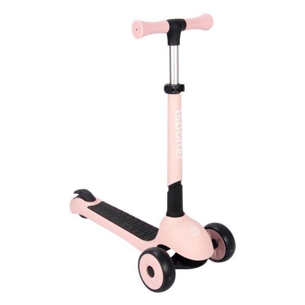 ISporter 3-Wheel Toddler Scooter with LED Light-Up Wheels - No:M6 - Pink