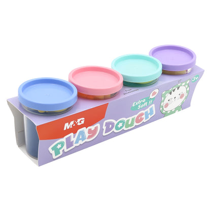 معجون تشكيل M&amp;G Chenguang، بلاستيسين، مجموعة قطط متنوعة، 4 ألوان، غير سام - رقم المنتج: AKE040D0