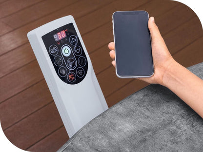 حوض استحمام صلب للحديقة من بيست واي لاي-زي-سبا كارارا، 170 سم × 61 سم - رقم: 6001V