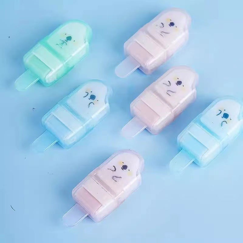 ممحاة رصاص على شكل آيس كريم من إم آند جي تشنغوانغ، فائقة التنظيف مع بكرة سحرية - قطعة واحدة - رقم المنتج: AXP963JV