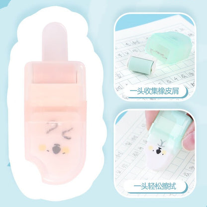 ممحاة رصاص على شكل آيس كريم من إم آند جي تشنغوانغ، فائقة التنظيف مع بكرة سحرية - قطعة واحدة - رقم المنتج: AXP963JV