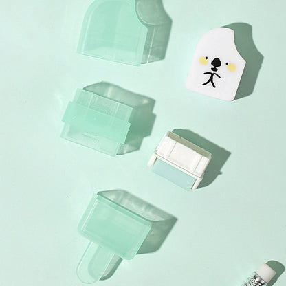 ممحاة رصاص على شكل آيس كريم من إم آند جي تشنغوانغ، فائقة التنظيف مع بكرة سحرية - قطعة واحدة - رقم المنتج: AXP963JV