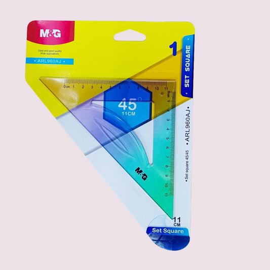 M&G Chenguang Plastic Set Triangle 45/45 degree - No:ARL960AJ