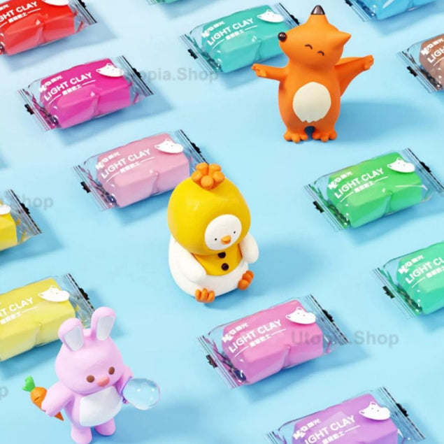 M&G Chenguang bagged plasticine clay set color clay kindergarten dedicated non-toxic 12colors - No:AKE039M7