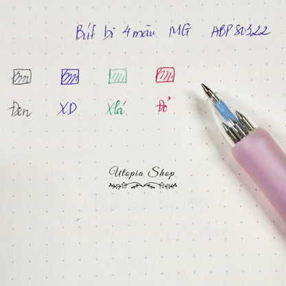 M&G Chenguang Sakura Four Color Ballpoint Pen 0.5 mm - No:ABP80322