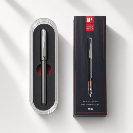 M&G Chenguang Magnetic Levitation Metal Signature Gel Pen , luxury Pen , Classy Style   – 0.7mm Blue Ink - No:  AGPUA671