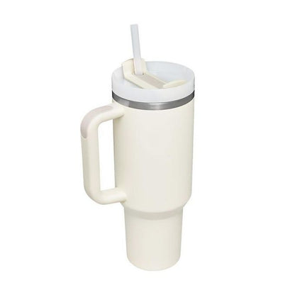 Stanley Stainless Steel Mug, (1200ml) Stainless Steel Mug with Straw and Handle, Insulated Mug with Lid Travel Mug, Stainless Steel Coffee Mug for Hot Iced Drinks