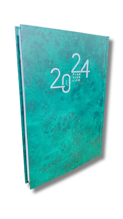 Borg El arab High Quality Desk Dairy 2024 With Numbers Set Of 365 days ( Assorted color )