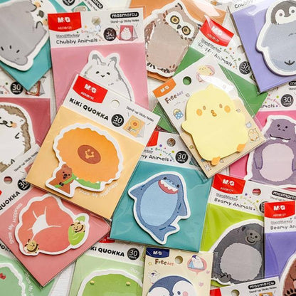 M&G Chenguang Animal Cute Sticky Notes Memo 76x51mm Colorful 30 sheets - No:YS-496