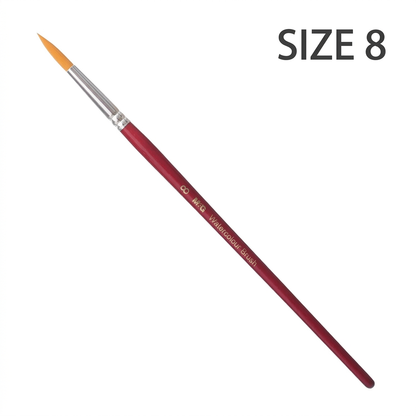 M&G watercolor round brush size 8 studio packshot with size label