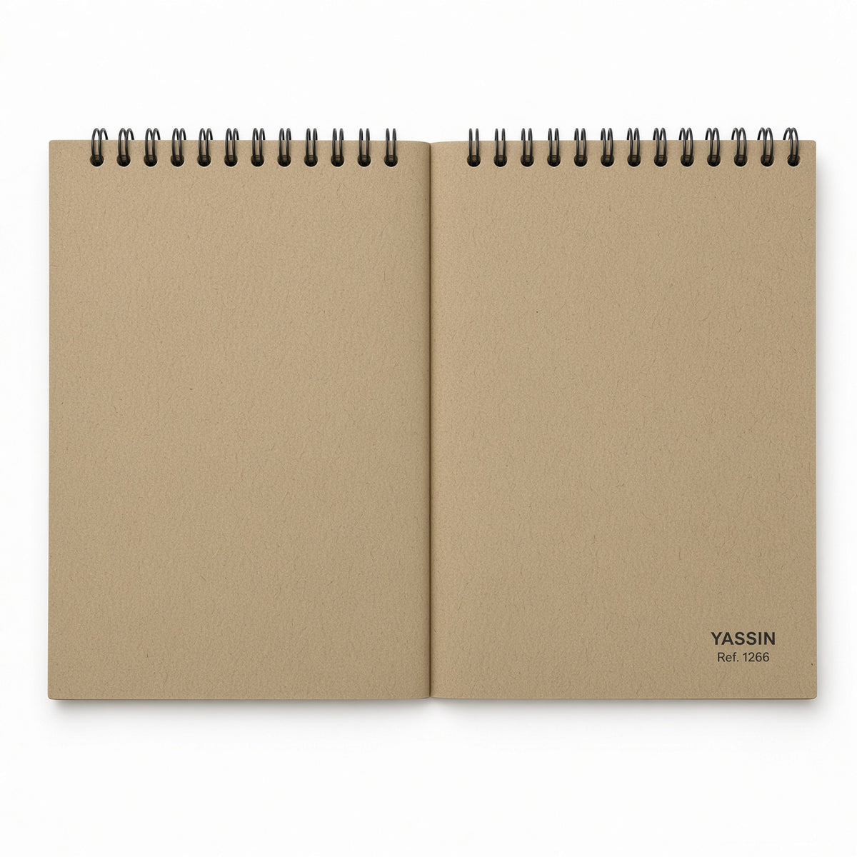 Yassin Spiral  Brown Craft Sketch Book, 15 × 18 cm, 40 Sheets, 140 GSM - 1pcs - No: 1266