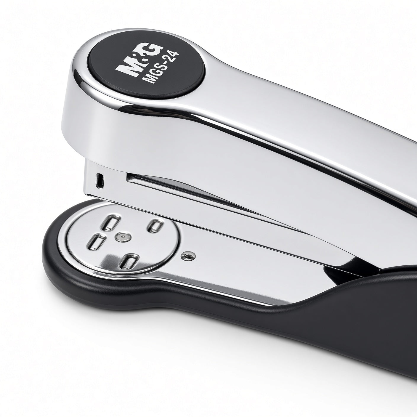 M&G Chenguang MGS-24 Metal Stapler – Heavy Duty Desktop Stapler for Up to 20 Sheets, 54mm Depth, Uses 24/6 & 26/6 Staples - No: ABS916JG