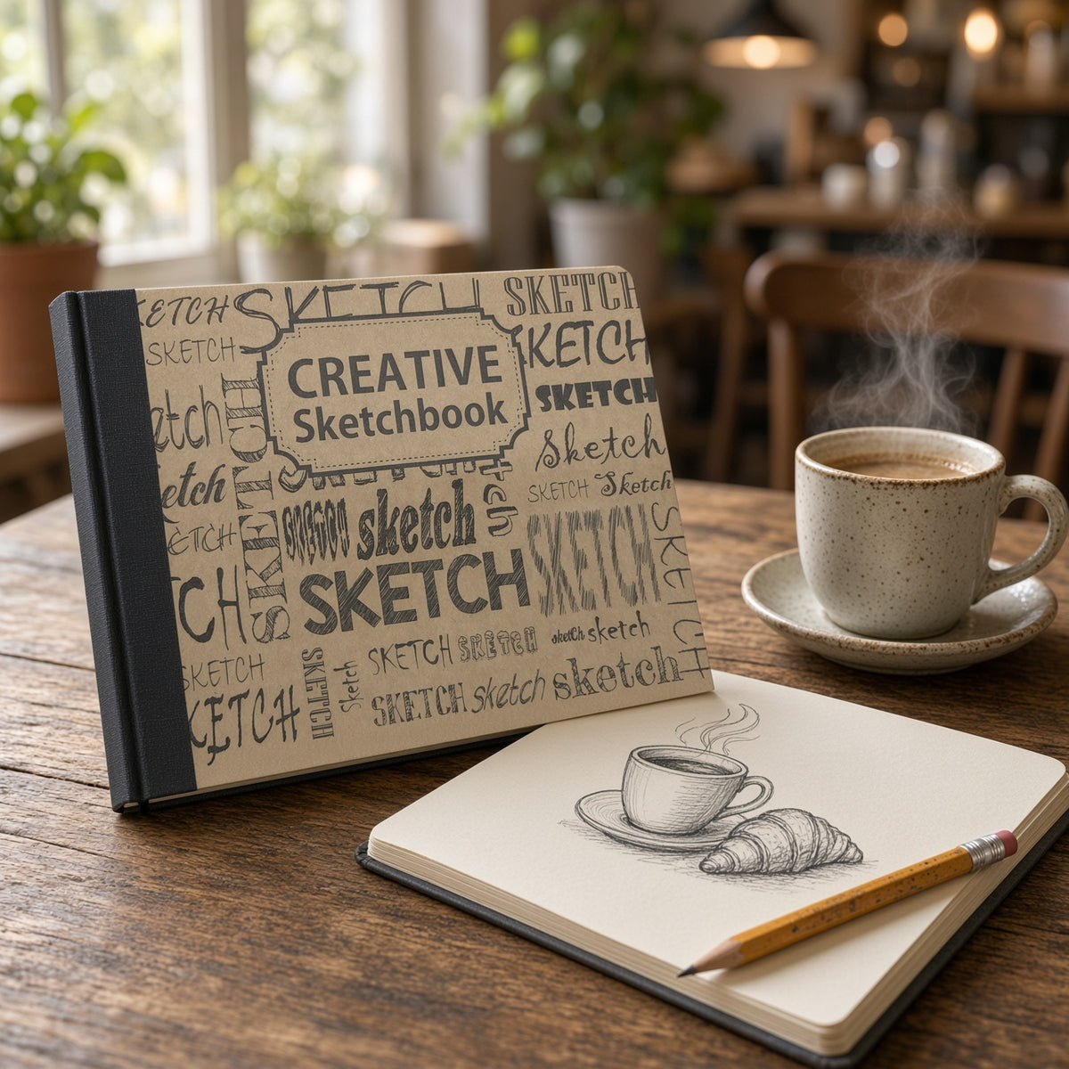 Yassin A6 Creative Sketchbook 160 Pages – Blank Drawing & Sketching Notebook – 125 × 170 mm - No: 1344