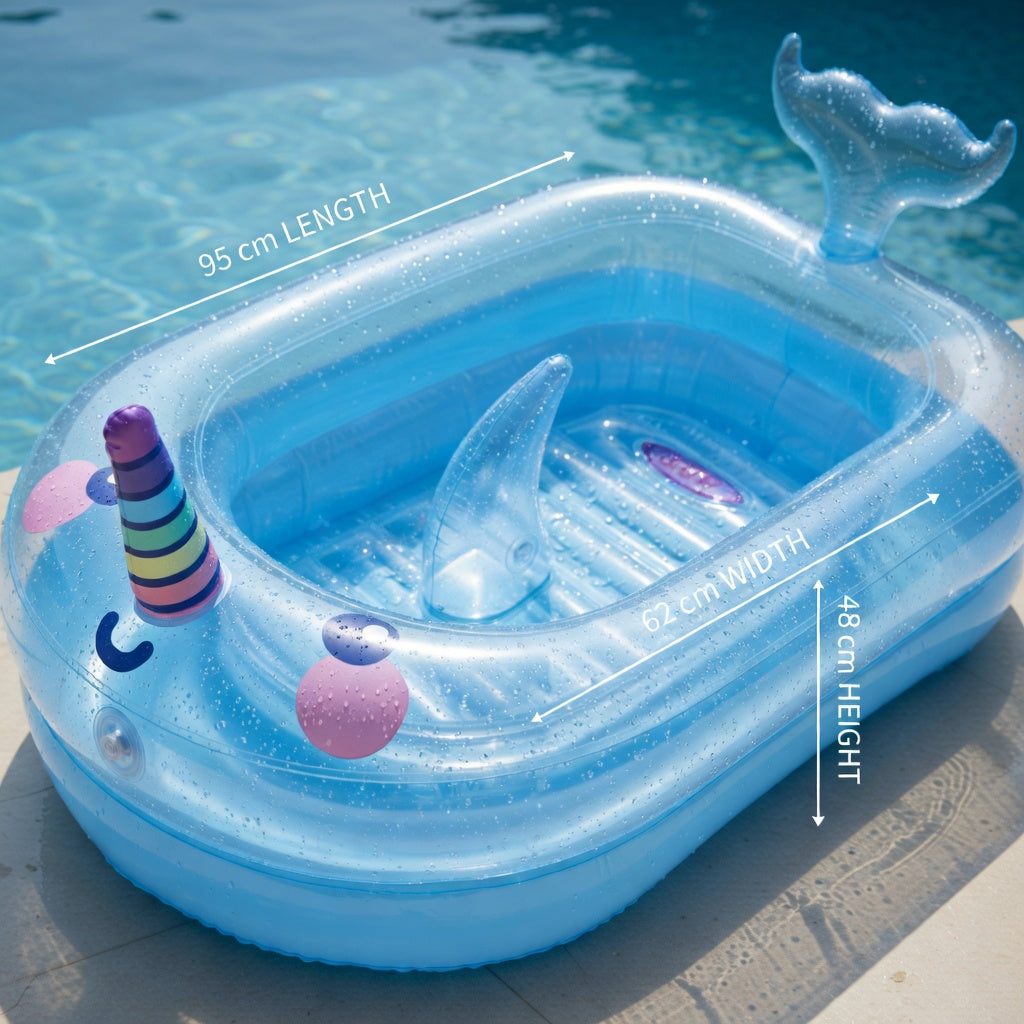 JILONG Sunclub Little Whale Baby Bathtub 95cm x 62cm x 48cm - No: 51024
